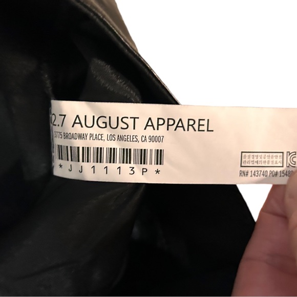 Grey Lab NWT high waist pu leather pants size S - Picture 11 of 12